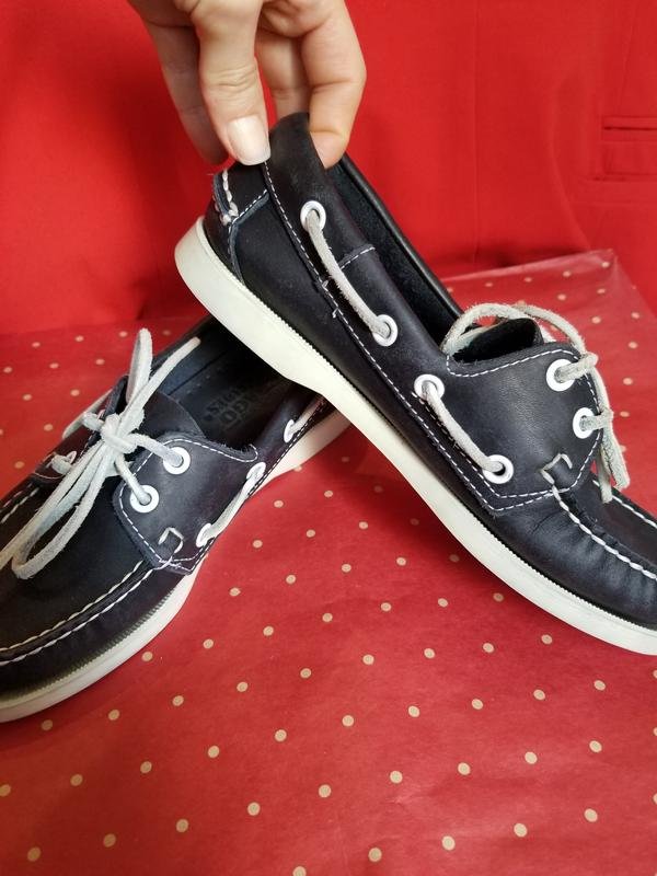 Женские Sebago Туфли Тёмно-синие Кожа 35