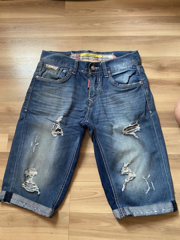 Мужские Dsquared² Шорты Тёмно-синий Джинс 32