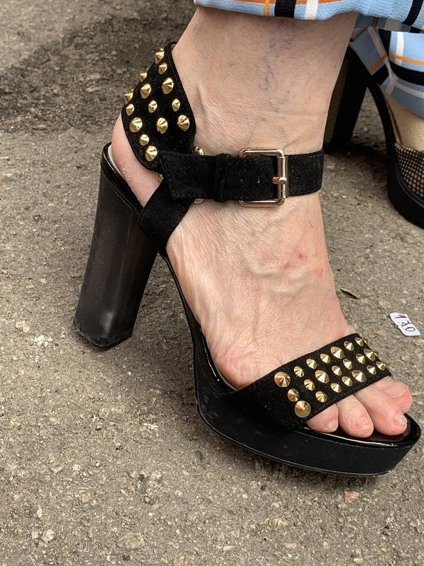 Women Canali Heels Black Suede 37