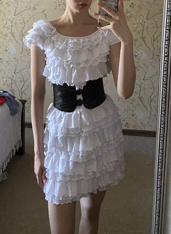 Femme French Connection Robe Blanche Coton 34