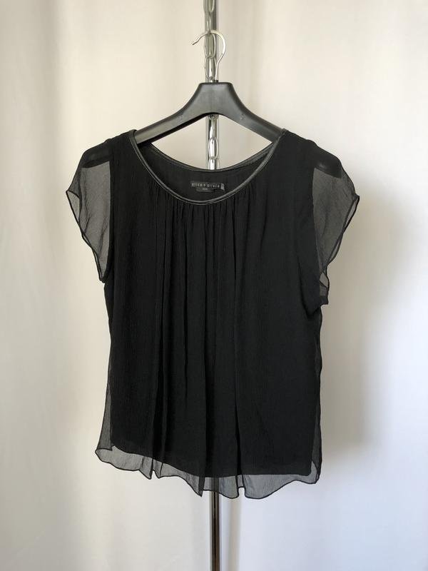 Femme Alice+olivia Chemisier Noir Soie 38 / M / 46