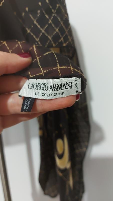 Women Giorgio Armani Scarf Gold Silk One size