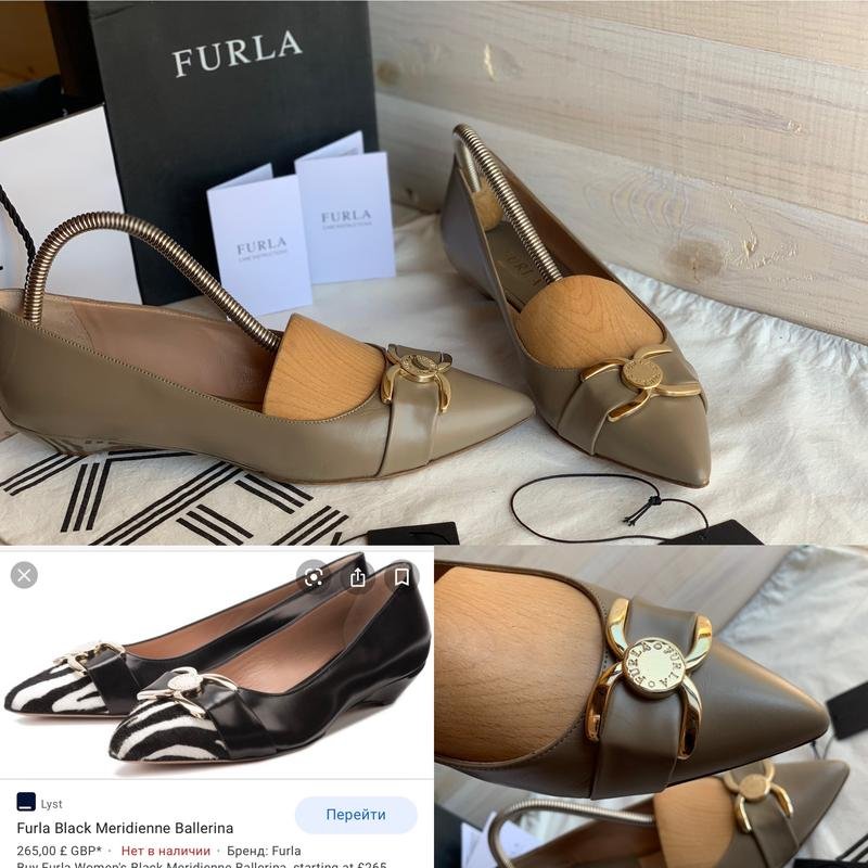Damen Furla Absätze Beige Leder 38.5