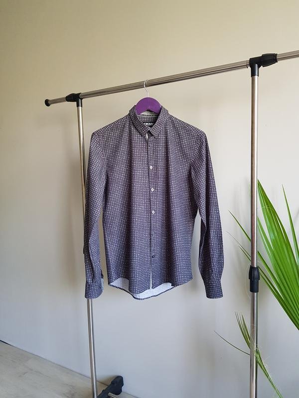 Homme DKNY Chemise Grise Coton 38 / M / 46