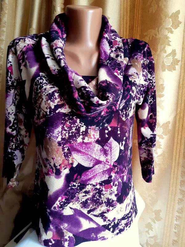 Damen Sarah Hamilton Bluse Lila Polyester 38 / M /