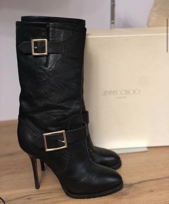 Женские Jimmy Choo Сапоги Чёрный 36.5