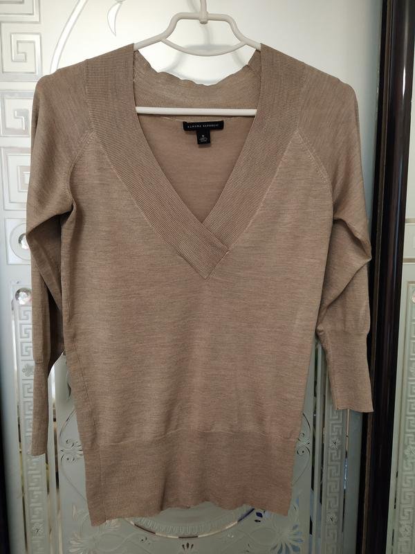 Femme Banana Republic Pull Beige Coton 38 / M / 46