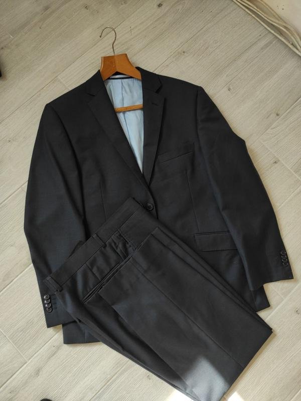 Мужской Daniel Hechter Костюм Тёмно-синий Шерсть