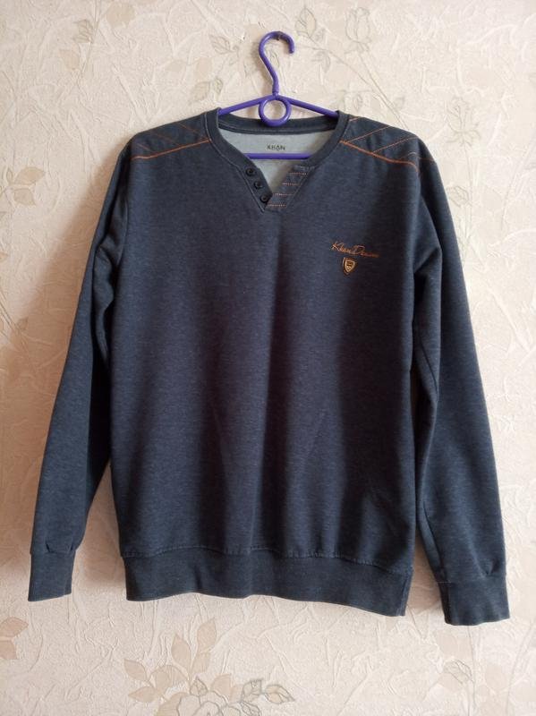 Men Khan Raglan Grey Polyester 38 / M / 46