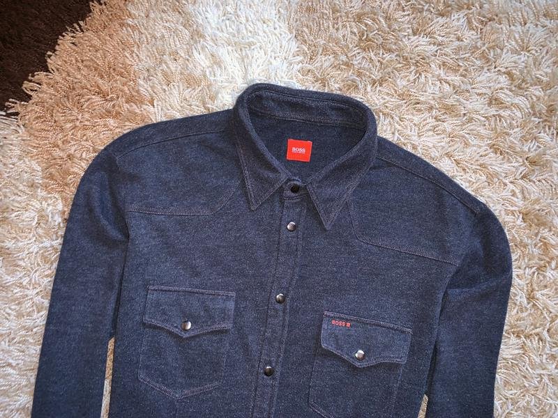 Мужская Boss Рубашка Серый 42 / XL / 50