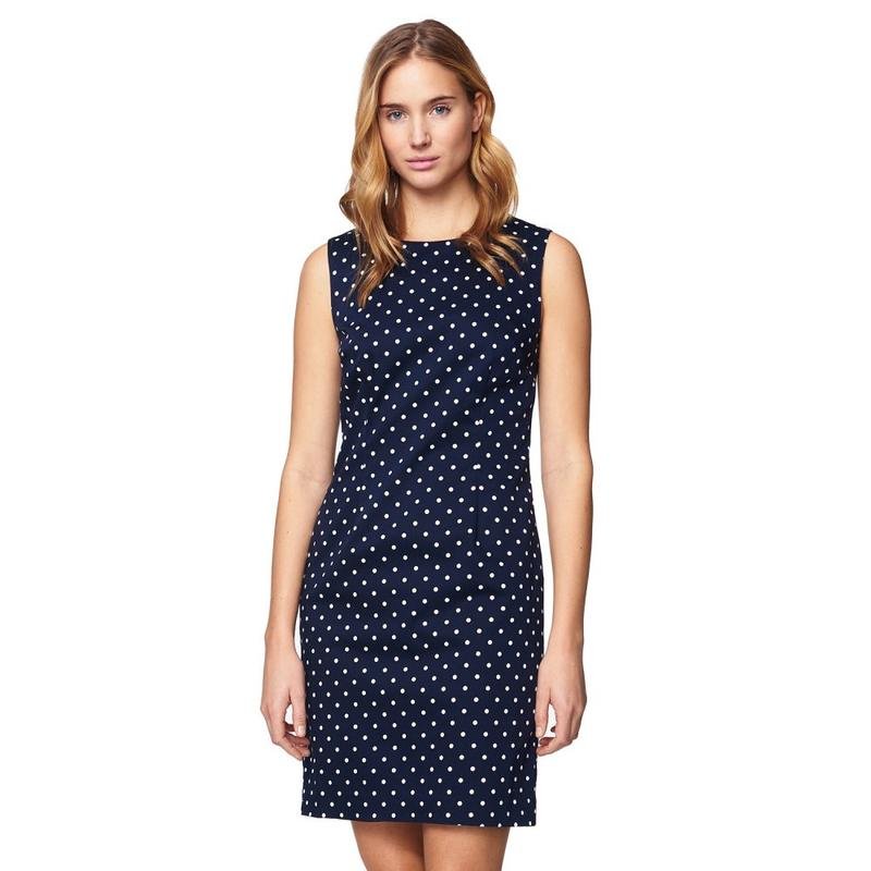 Женское Gant Платье Синее Хлопок 36
