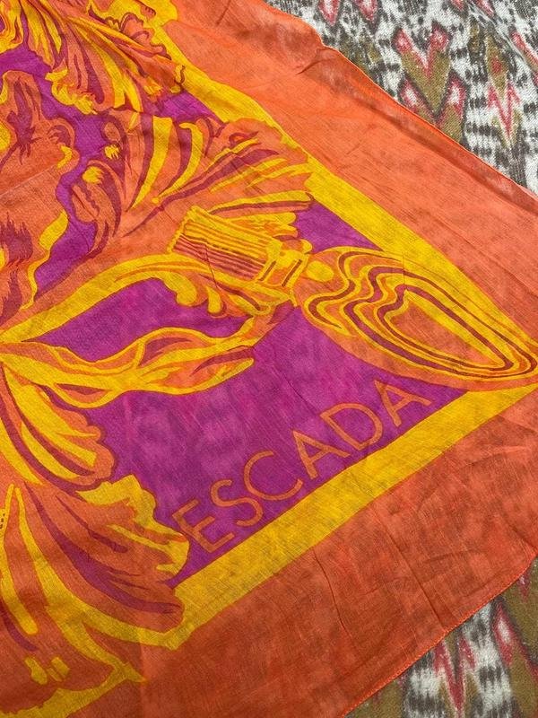 Damen Escada Schal Orange Einheitsgröße