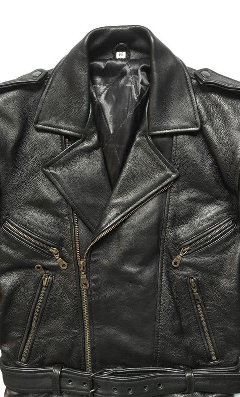 Мужской Belstaff Куртка Чёрный Кожа 38 / M / 46