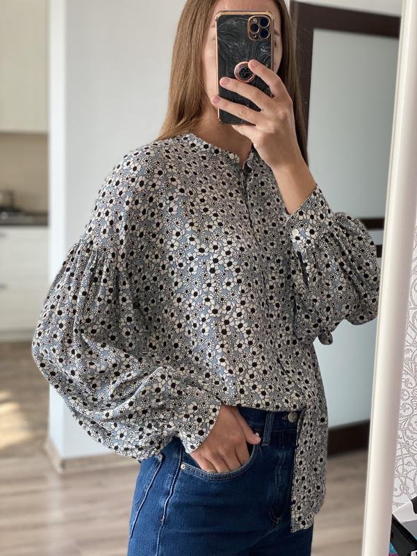 Женская Aspesi Блуза Серый Шёлк 38 / M / 46