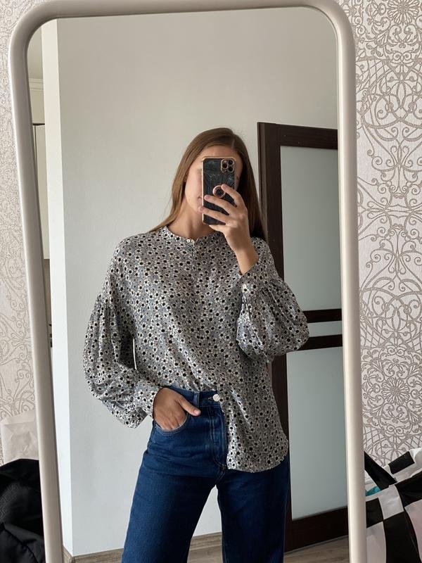 Women Aspesi Shirt Grey Silk 38 / M / 46