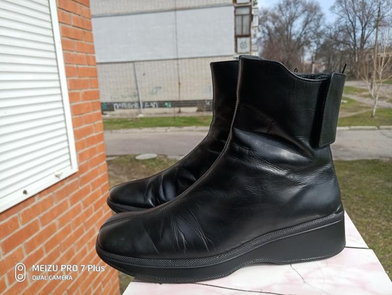 Women Gabor Boots Black Leather 39