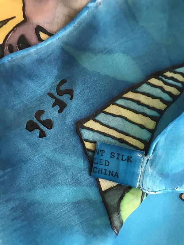 Women Ballin Scarf Turquoise Silk
