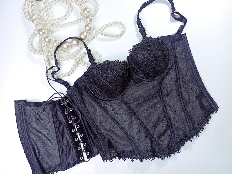 Women Chantelle Corset Black Elastane 40 / L / 48