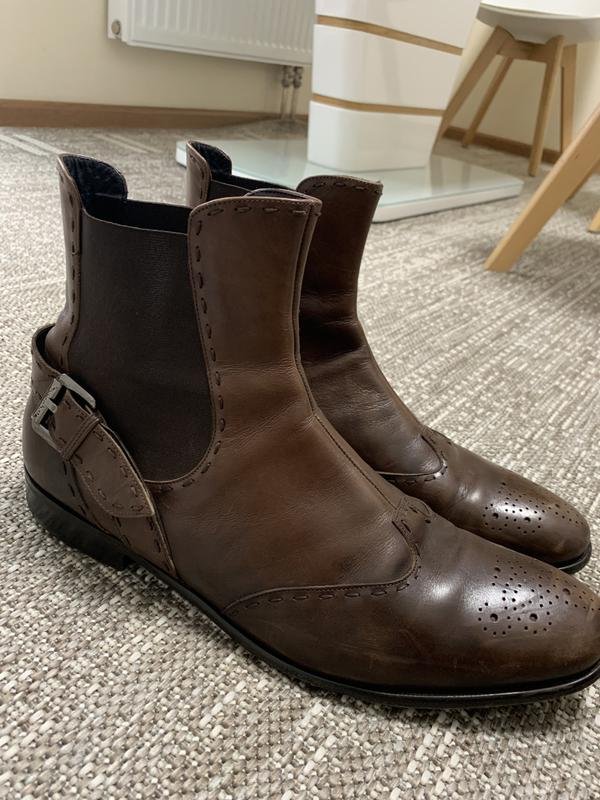 Homme Gianfranco Ferre Bottes Marron Cuir 43.5