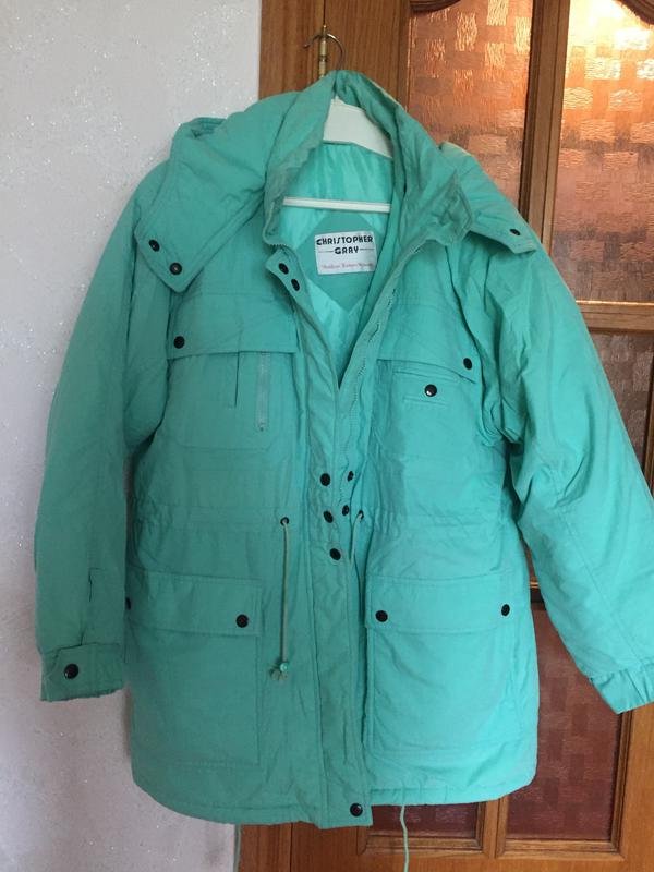 Женская Куртка Бирюзовая Хлопок 48 / 4XL / 56