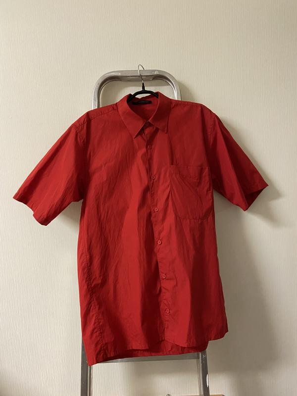 Мужской Christopher Kane Рубашка Красный Хлопок 36