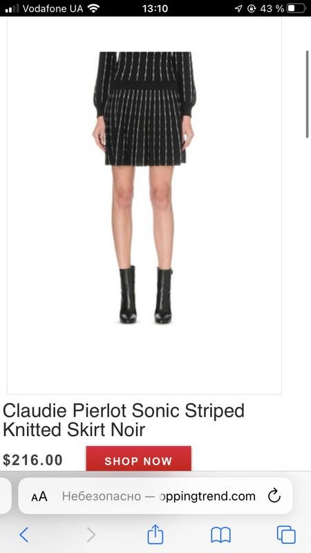 Femme Claudie Pierlot Jupe Noire 36 / S / 44