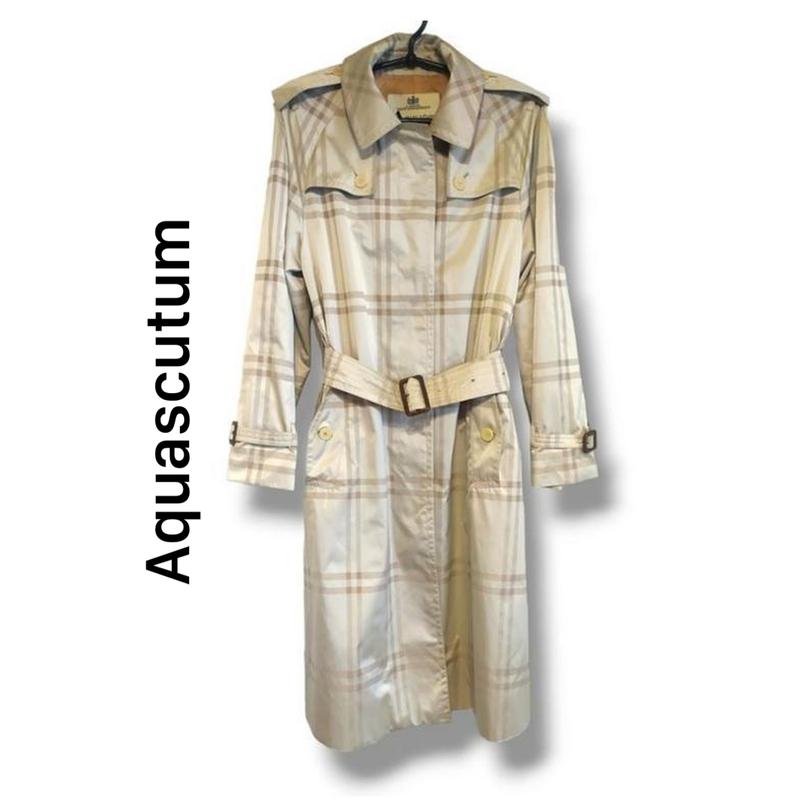 Damen Aquascutum Trenchcoat Beige Polyamid 36