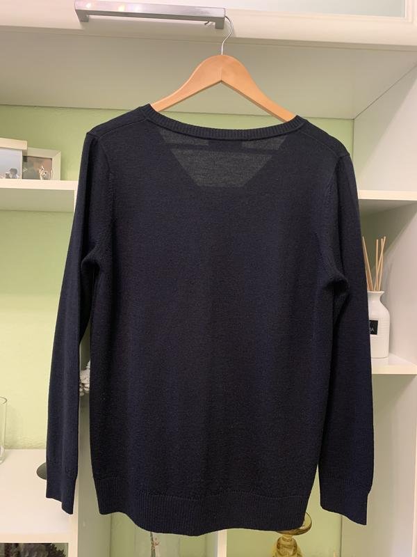 Women Mike Davis Sweater Navy 50% Wool 36 / S / 44