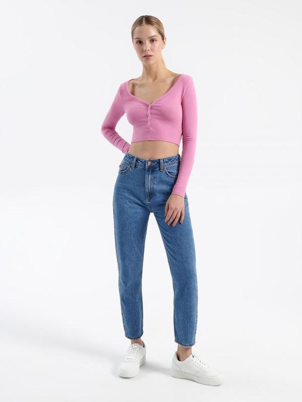 Damen Barker Jeans Marineblau 27 / S