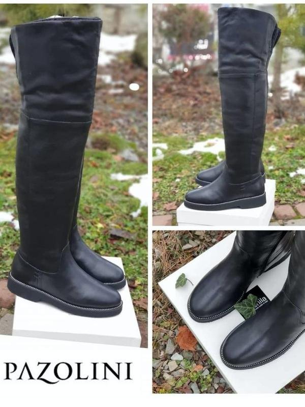 Damen Carlo Pazolini Overknee-Stiefel Schwarz