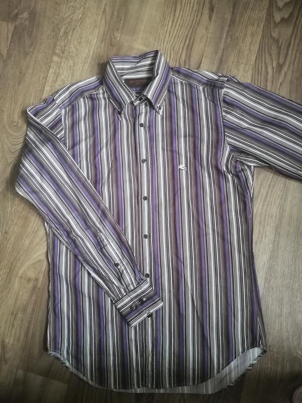 Herren Etro Hemd Grau 38 / M / 46