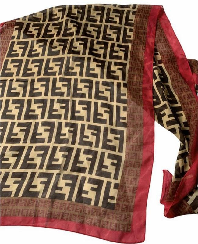 Женский Fendi Шарф Разноцветный Один размер