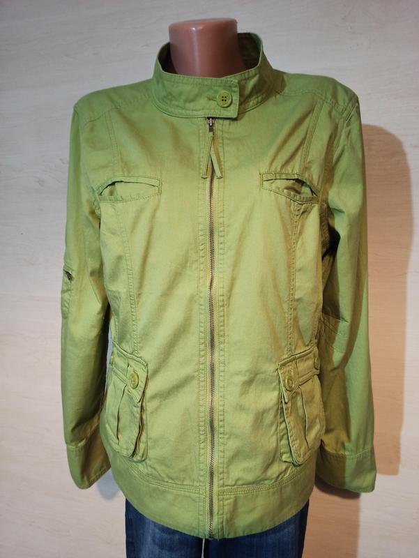 Femme Christopher & Banks Veste Verte Coton 40 / L