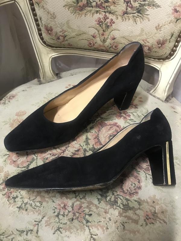 Women Ballin Heels Black Suede 39.5