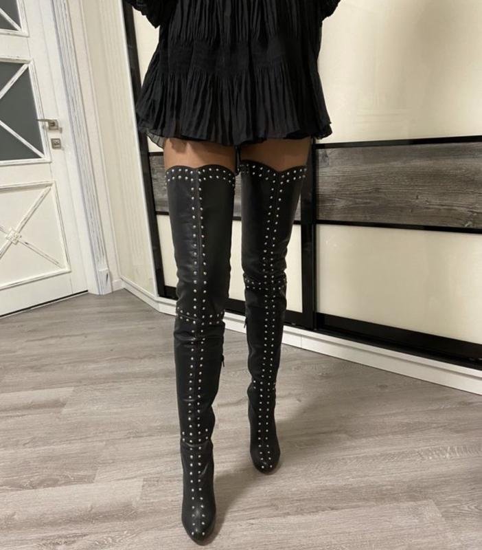 Women Christian Louboutin Boots Black 36