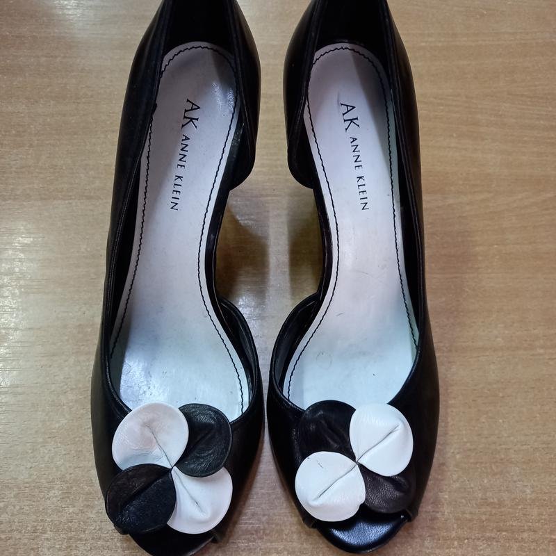 Женские Anne Klein Туфли Чёрный Кожа 37
