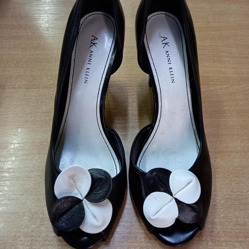 Женские Anne Klein Туфли Чёрный Кожа 37