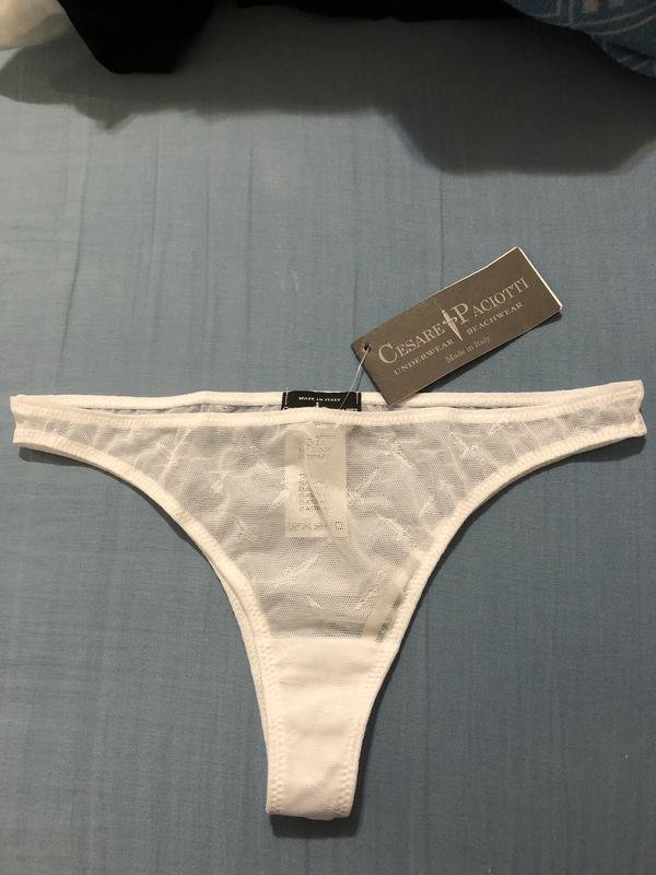 Women Cesare Paciotti Brazilian Briefs White Nylon