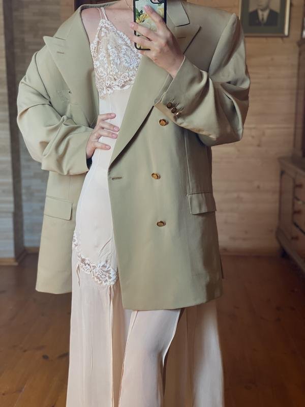 Женский Brioni Пиджак Хаки Шерсть Один размер