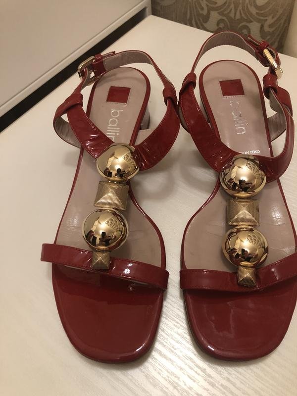 Damen Ballin High Heels Rot Leder 36