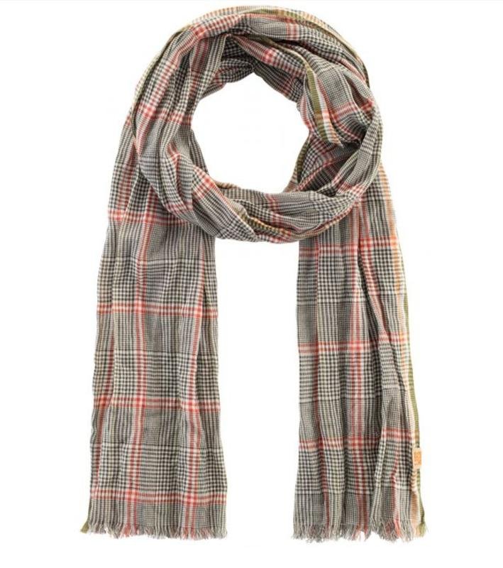 Damen Camel Active Schal Grau Baumwolle