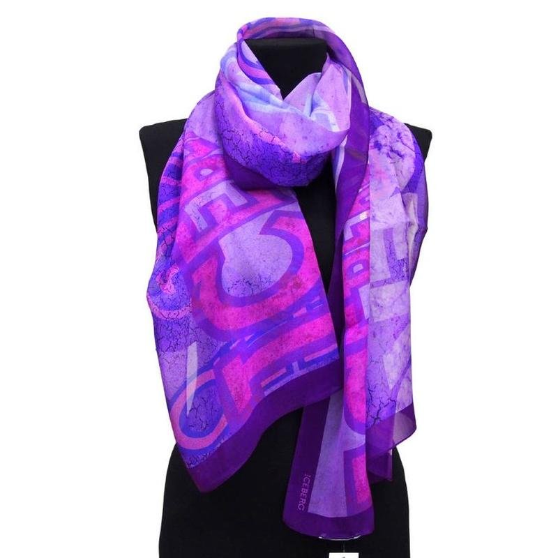 Femme Iceberg Écharpe Lilas Taille Unique
