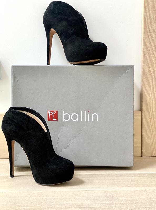 Damen Ballin Stiefeletten Schwarz Wildleder 37.5