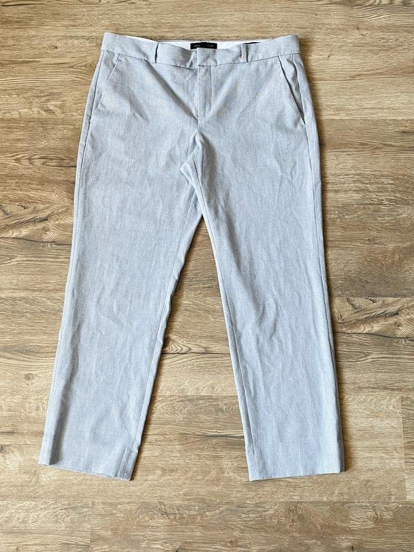 Men Banana Republic Trousers Grey Viscose 32