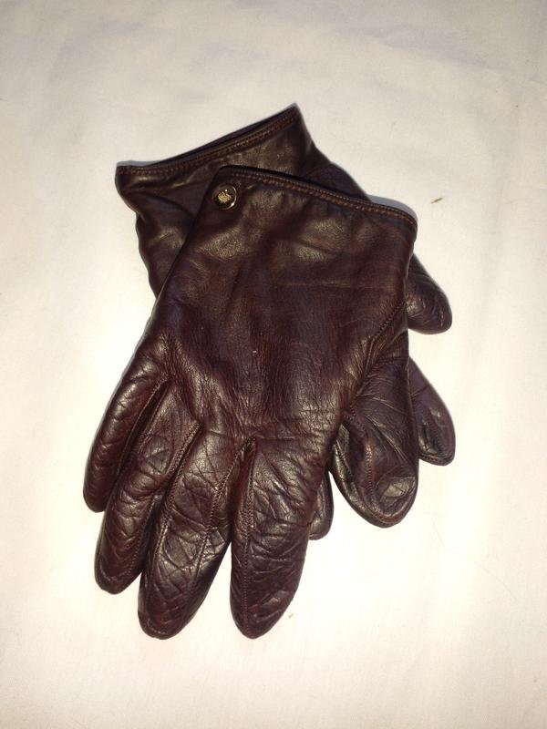 Damen Mulberry Handschuhe Braun Leder Andere