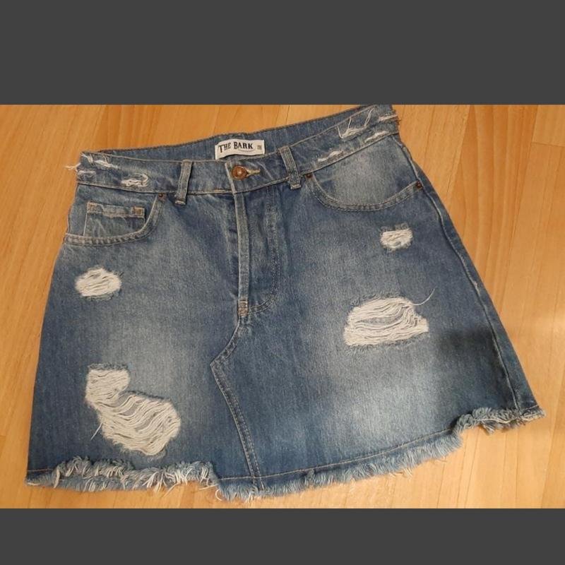 Damen Barker Rock Blau Denim S