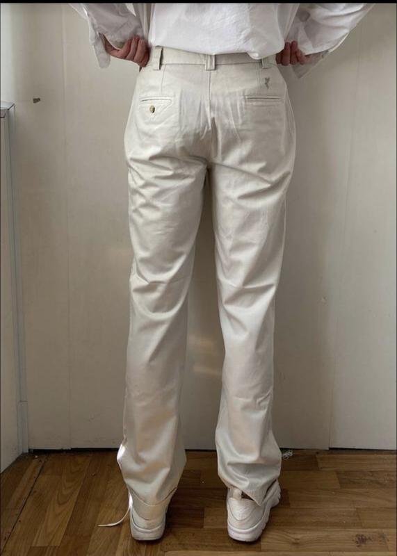 Herren Ash Hose Beige Baumwolle 32 / M / 46