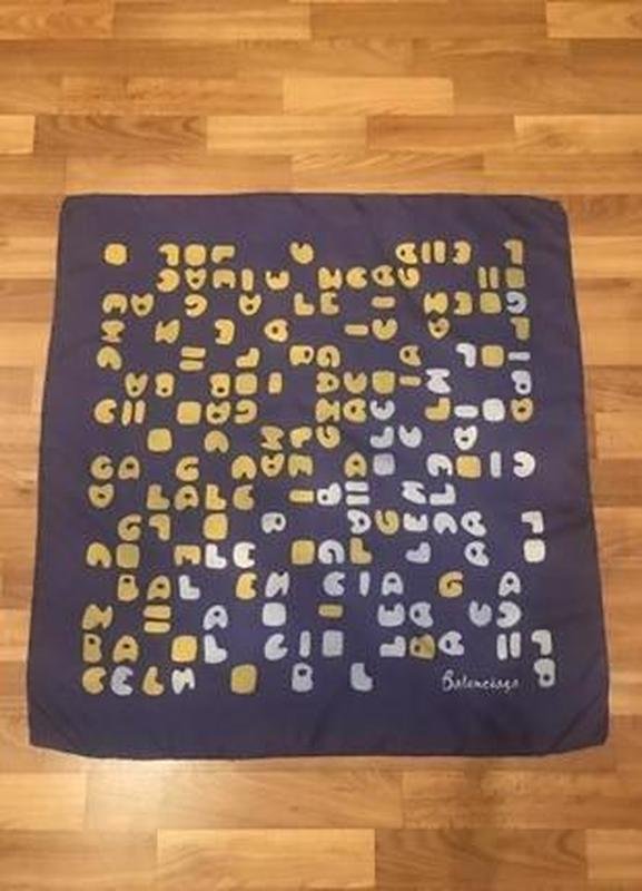Women Balenciaga Scarf Purple Silk One size