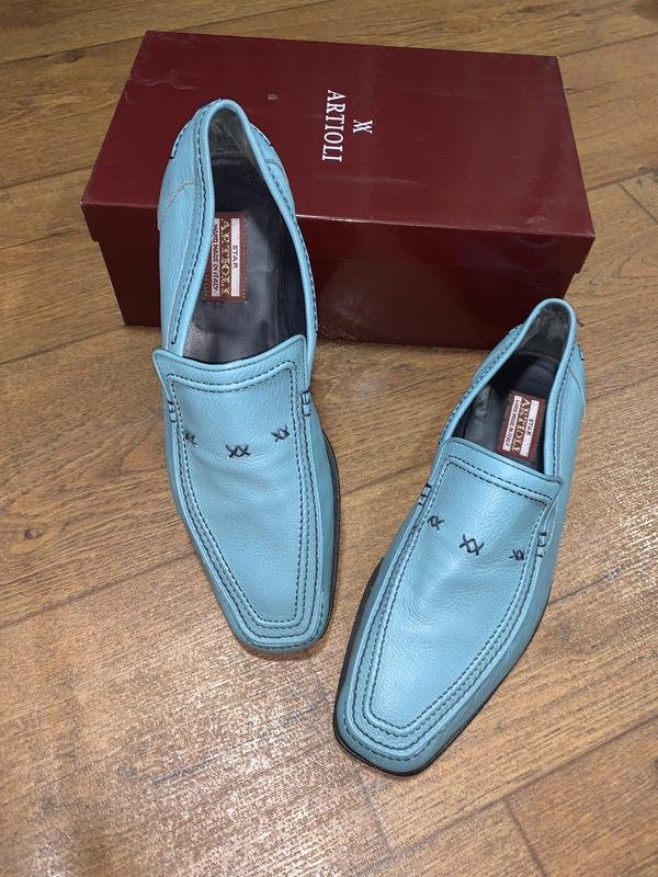 Мужской ARTIOLI Лоферы Голубой Кожа 44