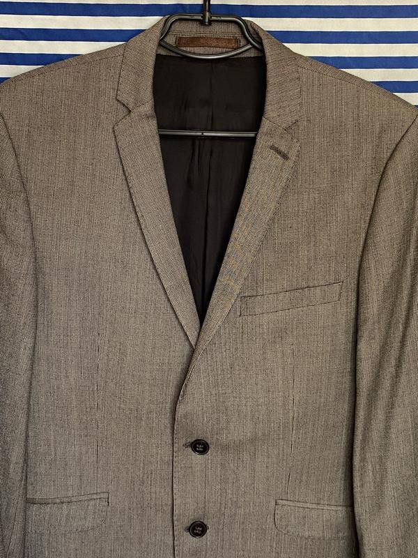Men Ben Sherman Blazer Grey Wool 36 / S / 44